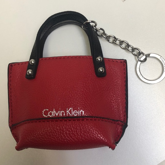 Calvin Klein Key Holder Red Pouch New - Picture 4 of 8